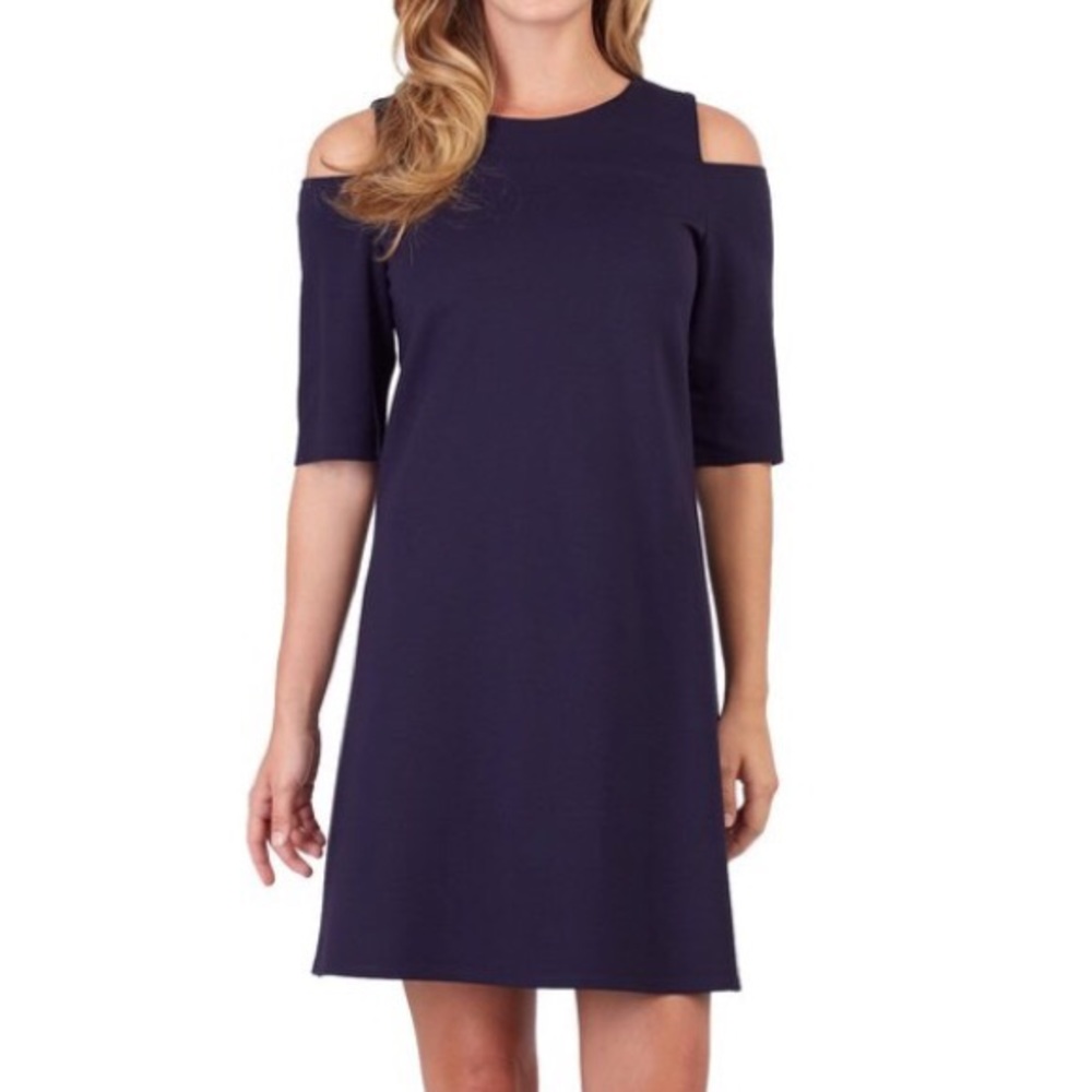 Jude Connally Natalie Ponte Cold Shoulder Dress
